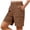 Coffee, variant on Womens Summer Shorts Relaxed Fit 2026 Casual High Waisted Cargo Shorts with Pockets Outdoor Vacation Shorts by Yigetop Black L
