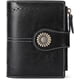 thumbnail image 1 of Ladies Wallet Leather Coin Purse Ladies Short Card Holder Ladies Zipper Wallet RFID Blocking Wallet(Black), 1 of 5