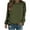 Army Green-Fashion Sweatshirts, variant on Womens Sweatshirts Casual Solid Color Crewneck Sweatshirt Athletic Pullover Tops Work Long Sleeve Shirts Early Fall Fashion