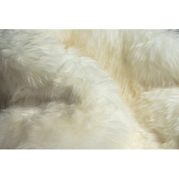 2' x 5' Natural Rectangular Sheepskin Area Rug