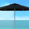 thumbnail image 5 of Safavieh Hurst 9' Market Crank UV Resistant Patio Umbrella, Black, 5 of 6