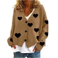 thumbnail image 1 of Jgppe Women's Drop Shoulder Cardigans Long Sleeve Button Front Cute Soft Loose Sweater Coat, 1 of 1