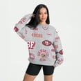 thumbnail image 2 of Women's Gameday Couture Heather Gray San Francisco 49ers Always On Repeat Fleece Sweatshirt, 2 of 4