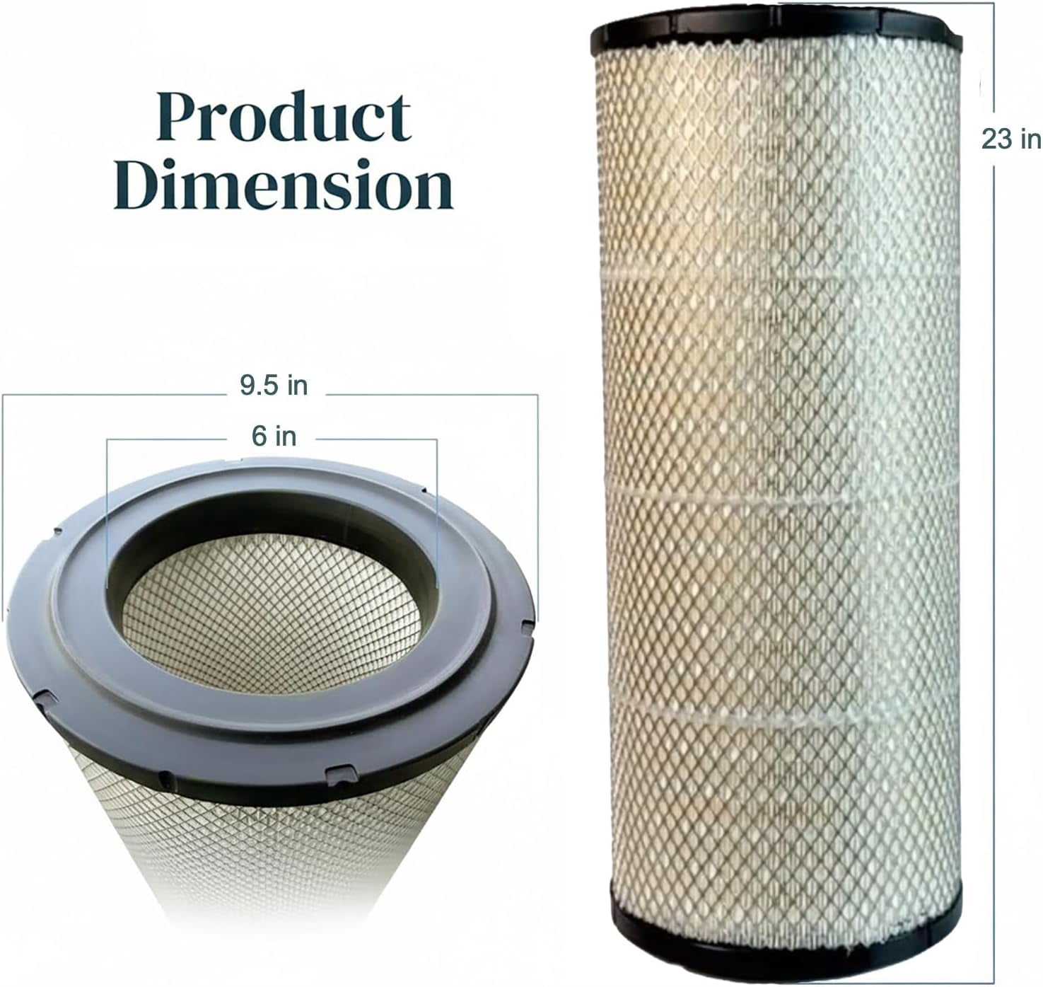 Engine Air Filter Compatible With Select for PETERBILT 357 377 378 379 382 384 385 386 387/ Argosy FL Accessories Parts Replaces LAF2536 AF25219 AF26657 46842