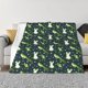thumbnail image 1 of Fotbe Green Frogs Manta de Franela con Estampado, Manta Ultrasuave para Cama, Sofá, Auto, Hipoalergénica y Antibolitas-60"x50", 1 of 6