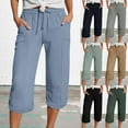 thumbnail image 2 of ShiShine Women's Capris with Pockets Stretch Lightweight Casual Cargo Pants Cropped Trousers Outdoor Clothes, 2 of 5