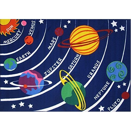 Fun Rugs Childrens Fun Time Collection Solar System