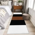 thumbnail image 5 of Brown Black White 2'x6' Runner Rug, Contemporary Boho Modern Art Washable Non-Slip Area Rugs for Hallway Kitchen Floor Bedroom Entryway, Laundry Carpet Decoration Indoor Mat, 5 of 9