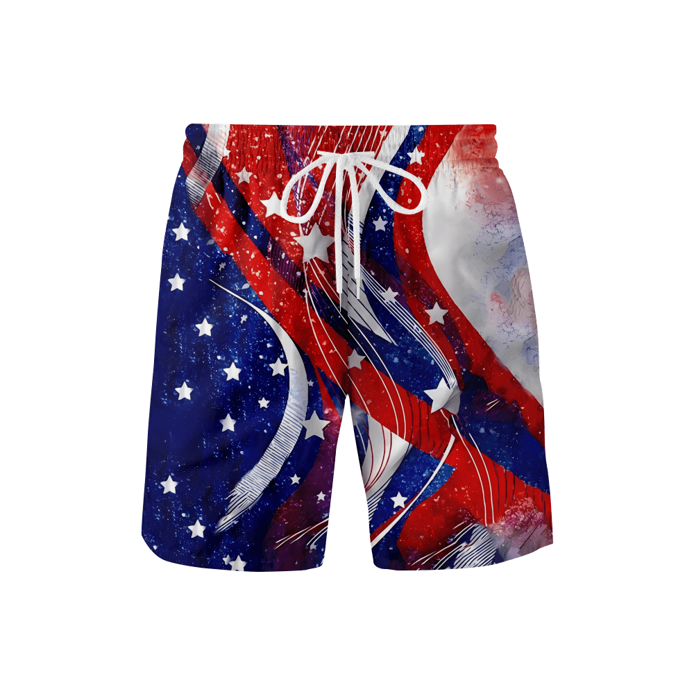 FABOTD Boy's and Mens Beach Shorts Independence Day Beach Shorts ...