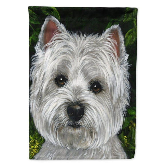 Westie Baby Face Garden Flag