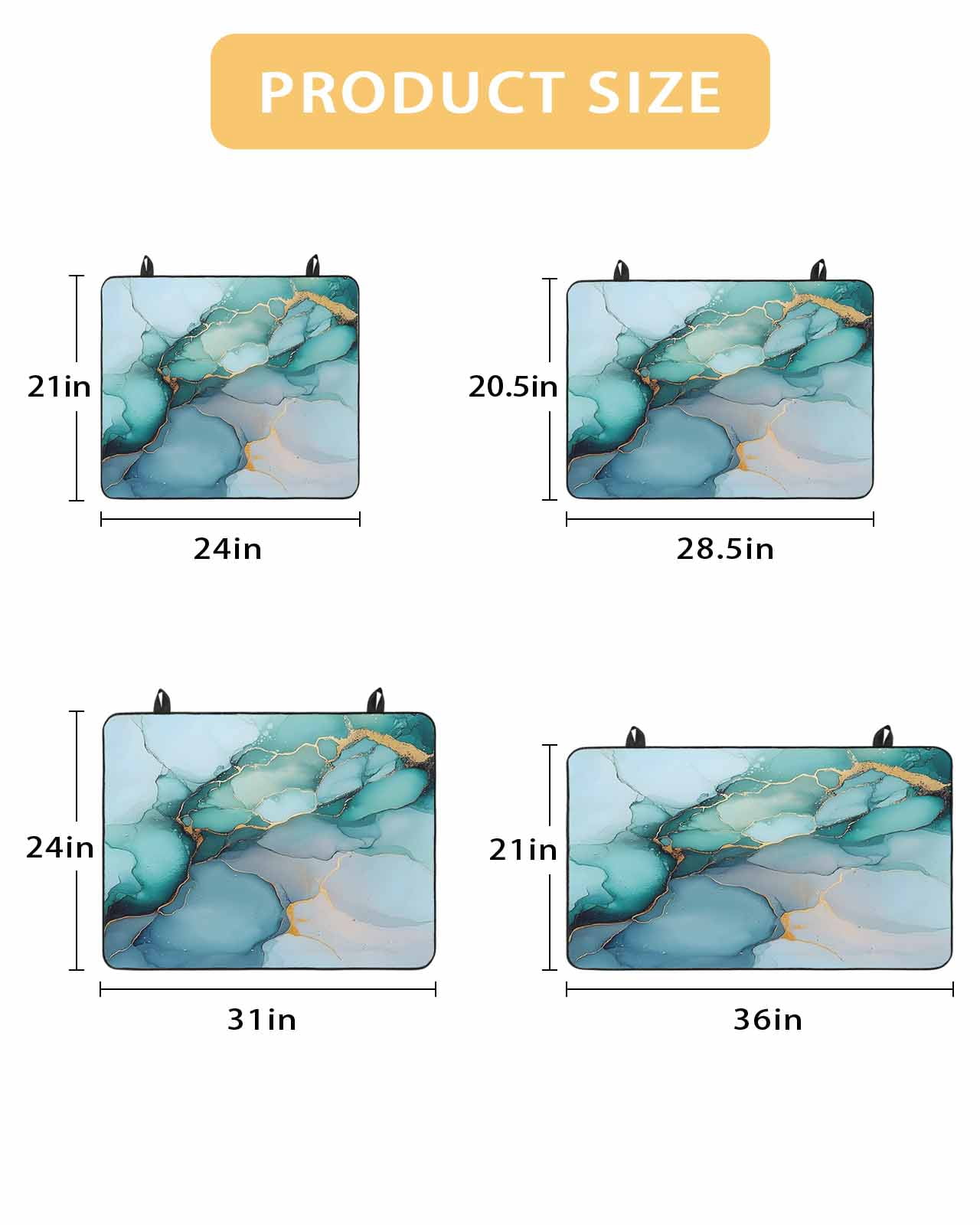 nqOlkjepod Large Induction Cooktop Protector Mat 36"x21", Turquoise Gold Marble Stove Top Covers for Electric Stove, Abstract Teal Modern Geometric Stove Burner Cover Mats, Glass Top Stove Cover