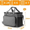 thumbnail image 5 of 15L Lunch Cooler Bag, Soft Insulated Cooler Bag for Women Men Children, Lunch Bag for Office, School, Picnic, Gray, 5 of 5