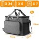 thumbnail image 5 of 15L Lunch Cooler Bag, Soft Insulated Cooler Bag for Women Men Children, Lunch Bag for Office, School, Picnic, Gray, 5 of 5