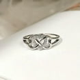 thumbnail image 6 of K-KED Charm Heart Cut Cubic Zircon 925 Silver Ring Women Anniversary Ring Sz 6-10-Clear-11, 6 of 8