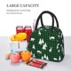 thumbnail image 5 of Easygdp Christmas tree green plaid Bolsa de Almuerzo Insulada Grande, Forro de Aluminio, Diseño Espacioso, a Prueba de Fugas, Ideal para Trabajo, Picnics, Viajes y Actividades al Aire Libre, 5 of 6