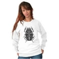 thumbnail image 4 of Ancient Egyptian Scarab Beetle Unisex Plus Fleece Graphic Sweatshirt Brisco Brands 4X, 4 of 5