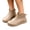 Khaki, variant on Women Short Ankle Rain Boots Non Slip Pvc Rubber Pull On Waterproof Shoes For Kitchen Garden Outdoor Casual, White