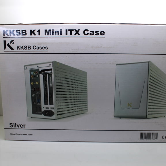 KKSB 7350001160771 K1 12" L x 7.5" W x 5" H Mini ITX Case Silver