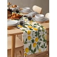 thumbnail image 6 of Lemon Leaves Table Runner Cotton Linen 48 Inch Holiday Dresser Scarves, Summer Fruit Country Nature Watercolor Tablerunner for Kitchen Coffee Dining Bedroom Living Room Dinner Scarf Décor 13''x48'', 6 of 9