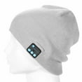 thumbnail image 6 of HESHENG Bluetooth 5.0 Beanie Wireless Music Listening Handsfree Headphone Hat Winter Warm Knitted Cap, Light Grey, 6 of 10