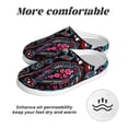 thumbnail image 6 of Kdxio Paisley Women's Men's Slippers Plush Slip-On House Slipper for Winter Indoor Soft Cushion Non-slip Fluffy Slides Slippers-37/38, 6 of 7