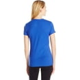 thumbnail image 3 of Hanes Womens X-Temp V-Neck T-Shirt, M, Deep Royal, 3 of 4