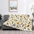 thumbnail image 2 of Uemuo Cartoon Corn Pumpkin Sunflower Printed Throw Blanket for Couch, Fluffy Fuzzy Blankets for Bed, Sofa, Cozy Flannel Faux Fur Blanket-80"x60", 2 of 6