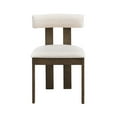 thumbnail image 3 of Kevinplus Wooden Dining Chairs Set of 2,Modern Boucle Upholstered Kitchen Side Chairs,Mid Century Modern Kitchen Chairs with Open Back Farmhouse Wooden Side Chairs, 3 of 11