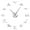 Silver, variant on Gynmastics Silhouette Frameless Wall Clock Stickers, DIY Modern Decorative Clocks for Living Room, Bedroom, Office - Easy to Install, Large 3D Clock Design (Gold,27in)
