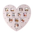 thumbnail image 2 of Rongfmy Heart Shape Baby First Year Frame for Party Decorations Birthday Newborn Pink, 2 of 9