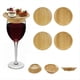 thumbnail image 4 of Juego de Posavasos de 4 Copas de Vino, Copa de Vino de 4 Pulgadas, Decoración de , Posavasos de Bambú para Copa de Vino, 4 of 10