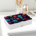 thumbnail image 6 of Alien PU Leather Earring Holder with Removable Compartment, Portable Necklace Organizer, Travel Organizer, Jewelry Display, 6 of 6
