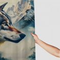 thumbnail image 3 of Orinice Wolf Mountain Scene Bathroom Decor Set - Colorful Polyester Fabric Shower Curtain with Hooks, Waterproof and Easy to Maintain 60x72, 3 of 7