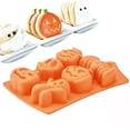 thumbnail image 3 of 2Pcs  Silicone Baking Molds for Pumpkin Skeleton Ghost Shape Cake, Cupcake, Chocolate DIY Baking Tools with Wide Temperature Range, 3 of 8