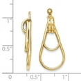thumbnail image 3 of 14k Polished Double Teardrop T581J, 3 of 3