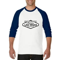 Artix - Mens Raglan Sleeve Baseball T-Shirts, up to Size 3XL - Welcome to Las Vegas Nevada