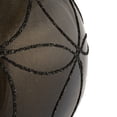 thumbnail image 3 of Vickerman 4.75" Gunmetal Candy Ornament with Circle Glitter Pattern, 4 per Bag, 3 of 7