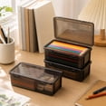 thumbnail image 4 of Snap-Tight Lid Clear Plastic Pencil Case for Back to School, 4 of 8