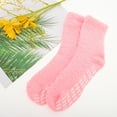 thumbnail image 2 of Unique Bargains 1 Pair Women's Thermal Sleep Cozy Socks Bright Pink 93% Polyester 7% Spandex, 2 of 5
