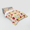 thumbnail image 3 of Ambesonne Orange Bedding Set 3 Pcs, Fruits Juice Lemon, Twin, Apricot Ruby, 3 of 3