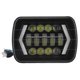 thumbnail image 1 of Faros delanteros LED de 5 x 7 pulgadas, diseño de flechas cuadradas, conector H4, IP67 a prueba de agua para camiones todoterreno de 60 W, 1 of 8