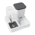 thumbnail image 1 of Alimentador de gato para perros automático 2 en 1 alimentador y acogedor para gatos interiores cachorros gris, 1 of 8