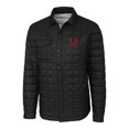 thumbnail image 2 of Men's Cutter & Buck Black Utah Utes Rainier PrimaLoft Eco Insulated Quilted Button-Up Shacket, 2 of 3