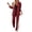 Burgundy, variant on 2 Piece Blazer Outfits for Women Comfy Oversized Jacket Wide Leg Pants Suits Notch Lapel Casual Business Dressy Sets