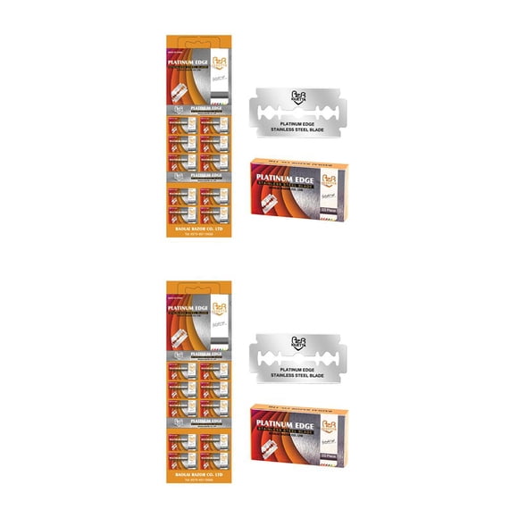 Cuchillas de afeitar para hombres Vogacara hoja afilada acero inoxidable depilación clásica barba Type1 NO1