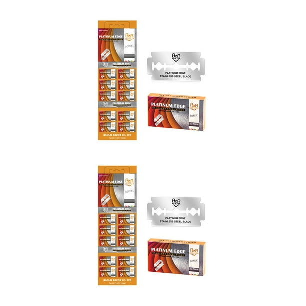 Cuchillas de afeitar para hombres Vogacara hoja afilada acero inoxidable depilación clásica barba Type1 NO1