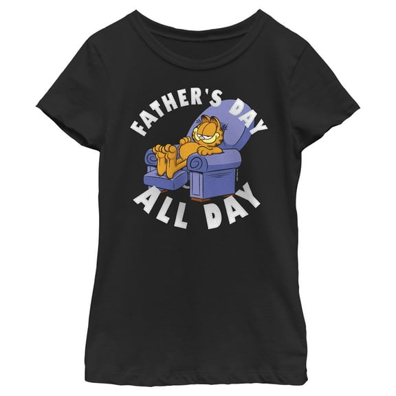 Girl's Garfield Father's Day All Day Graphic T-Shirt