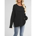 thumbnail image 2 of Oversized Sweaters for Women Casual Long Sleeve Crewneck Knit Cozy Pullover Sweater Jumper Top, 2 of 7