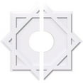 thumbnail image 7 of 24"OD x 5"ID x 13 1/4"C x 1"P Axel Architectural Grade PVC Contemporary Ceiling Medallion, Two Piece, 7 of 7