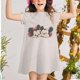 thumbnail image 2 of Nuevo vestido de princesa de verano para niñas vestido de manga corta dulce Disney Minnie Mickey Mouse estampado Vestidos ropa bebé niños ropa 5T Gao Jinjia LED, 2 of 2